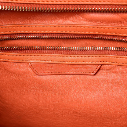 Celine Smooth Calfskin Mini Luggage Bright Orange 6 of 15