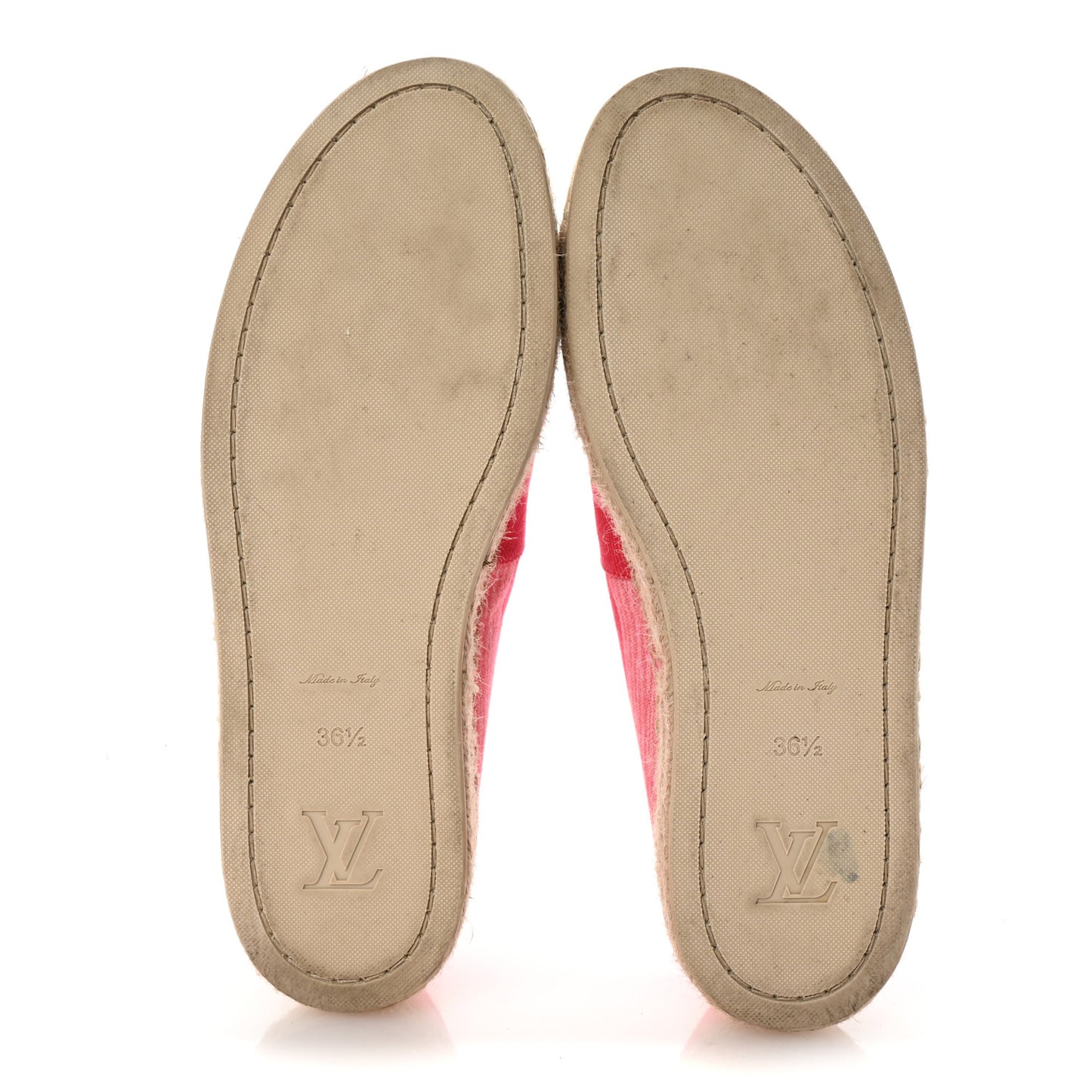 Canvas Blue Shore Espadrille Flats 36.5 Corail