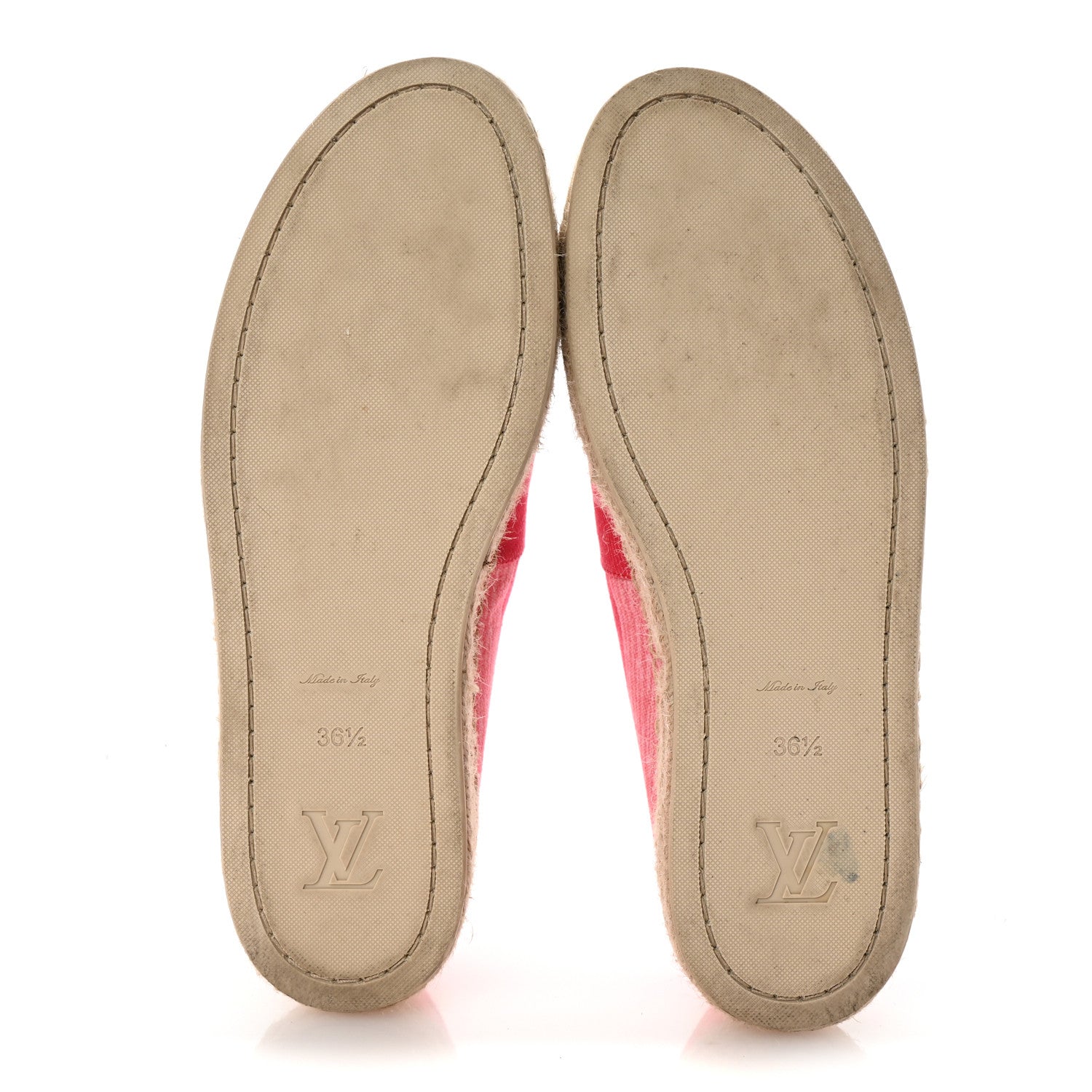 Louis Vuitton Canvas Blue Shore Espadrille Flats 36.5 Corail 6 of 8