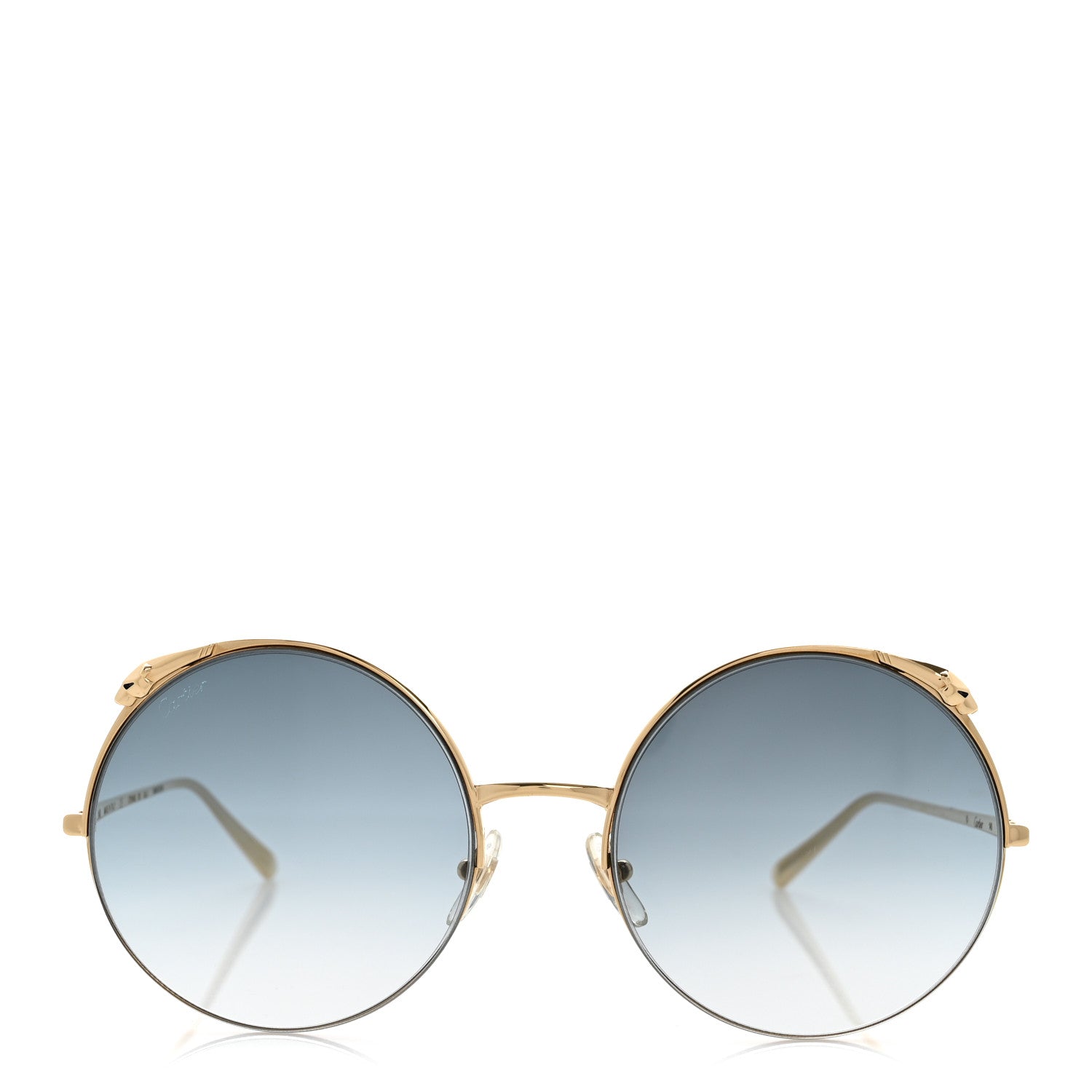 Cartier Panthere De Cartier Round Sunglasses CT0149S Gold 2 of 8