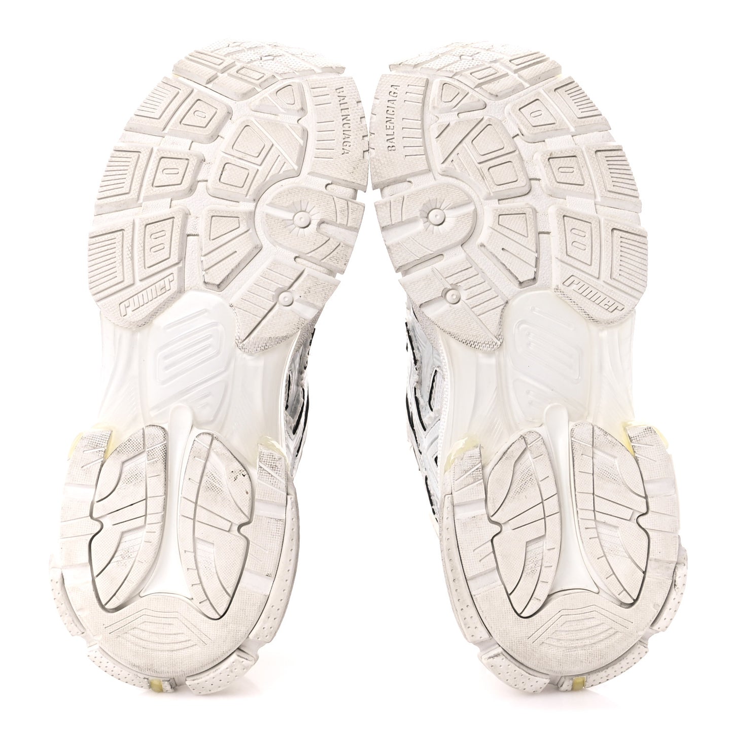 Mesh Rubber Monocolor Womens Runner Sneakers 39 White