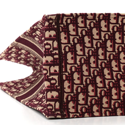 Christian Dior Oblique Large Book Tote Burgundy Multicolor 9 of 12