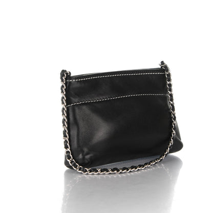 Chanel Lambskin Lax Pochette Black 3 of 7