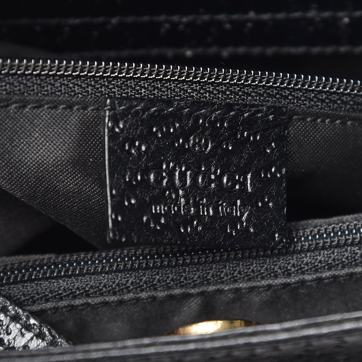 Calfskin Bamboo Top Handle Tote Black