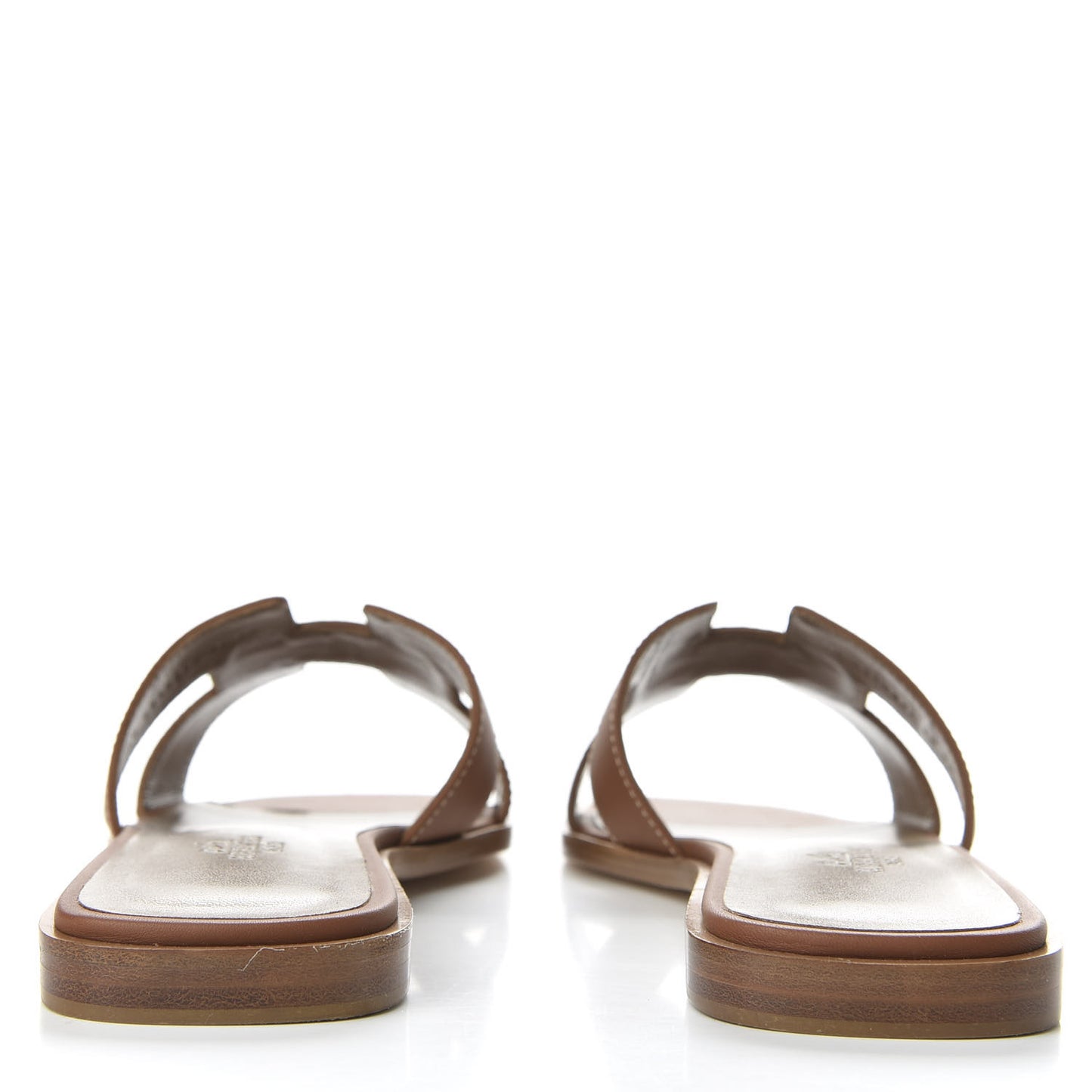 Box Calfskin Oran Sandals 38 Gold