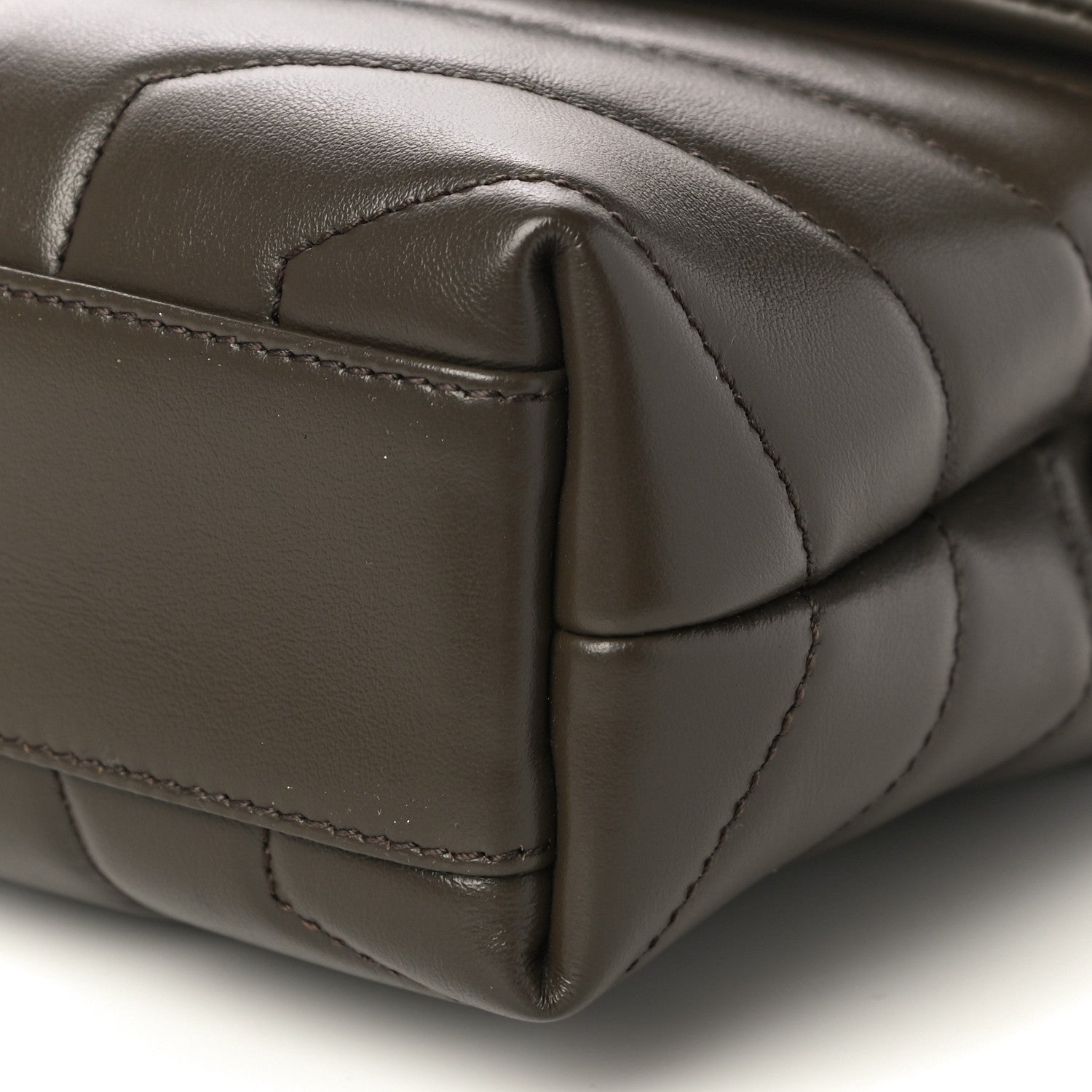 Saint Laurent Calfskin Y Quilted Monogram Toy Loulou Crossbody Bag Faggio 10 of 10