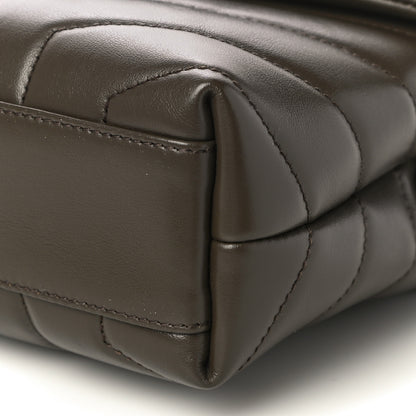 Saint Laurent Calfskin Y Quilted Monogram Toy Loulou Crossbody Bag Faggio 10 of 10