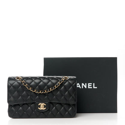 Chanel Caviar Quilted Medium Double Flap Black 12 of 12