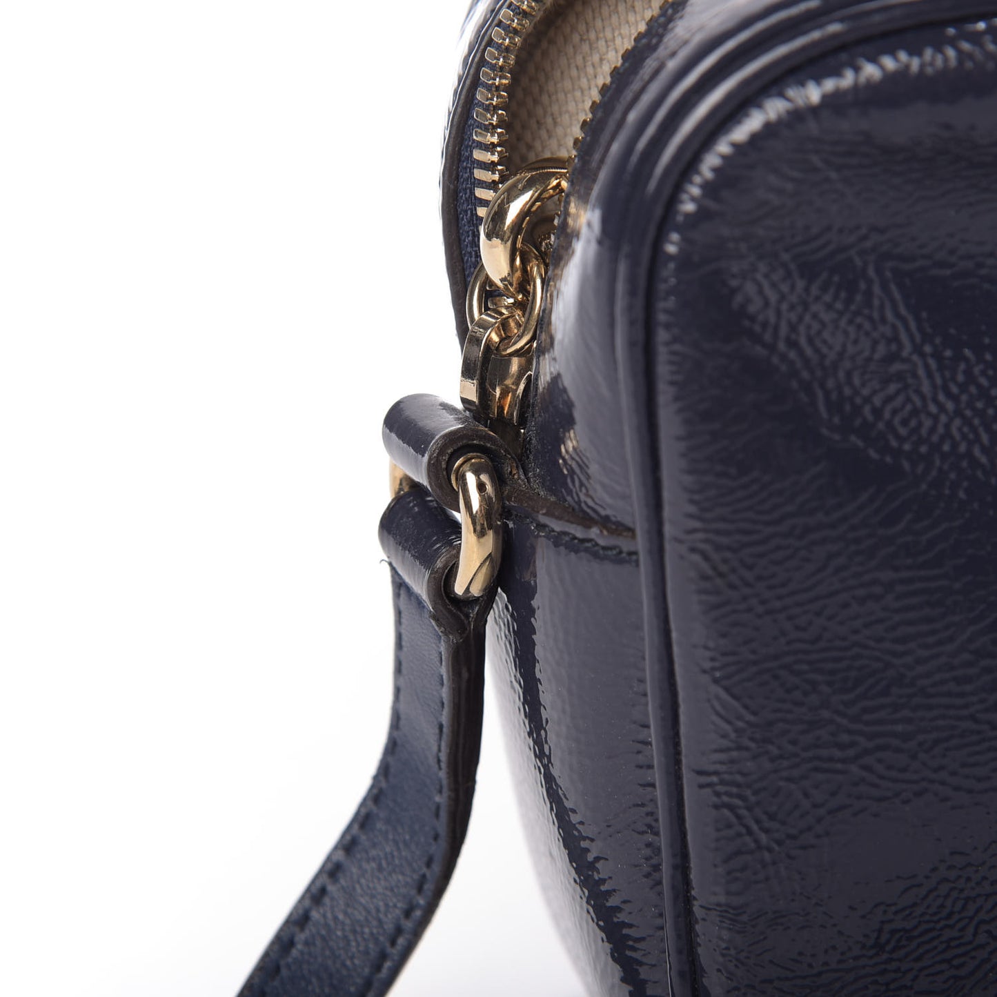 Vernice Naplack Small Soho Disco Bag Uniform Blue