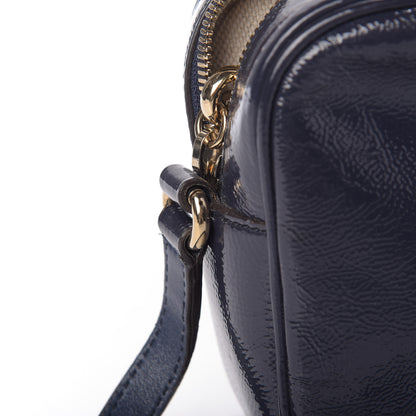 Gucci Vernice Naplack Small Soho Disco Bag Uniform Blue 12 of 15