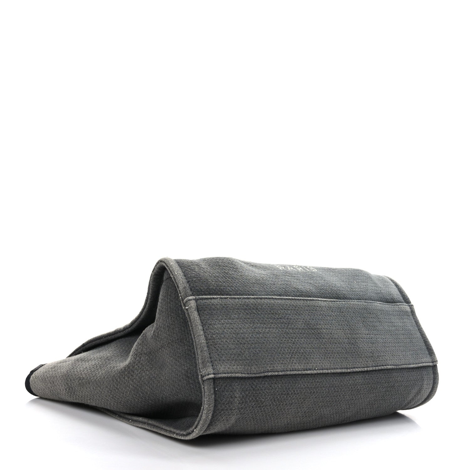 Chanel Canvas Small Deauville Tote Grey 4 of 11