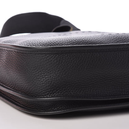 Hermes Taurillon Clemence Evelyne III PM Black 8 of 10