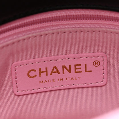 Chanel Lambskin Quilted Mini Lacquered Chain Flap Black Pink Beige Silver 6 of 10