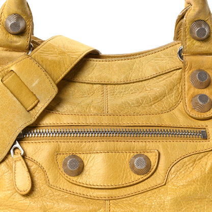 Balenciaga Agneau Giant 21 Silver Hardware Part Time Moutarde 9 of 11
