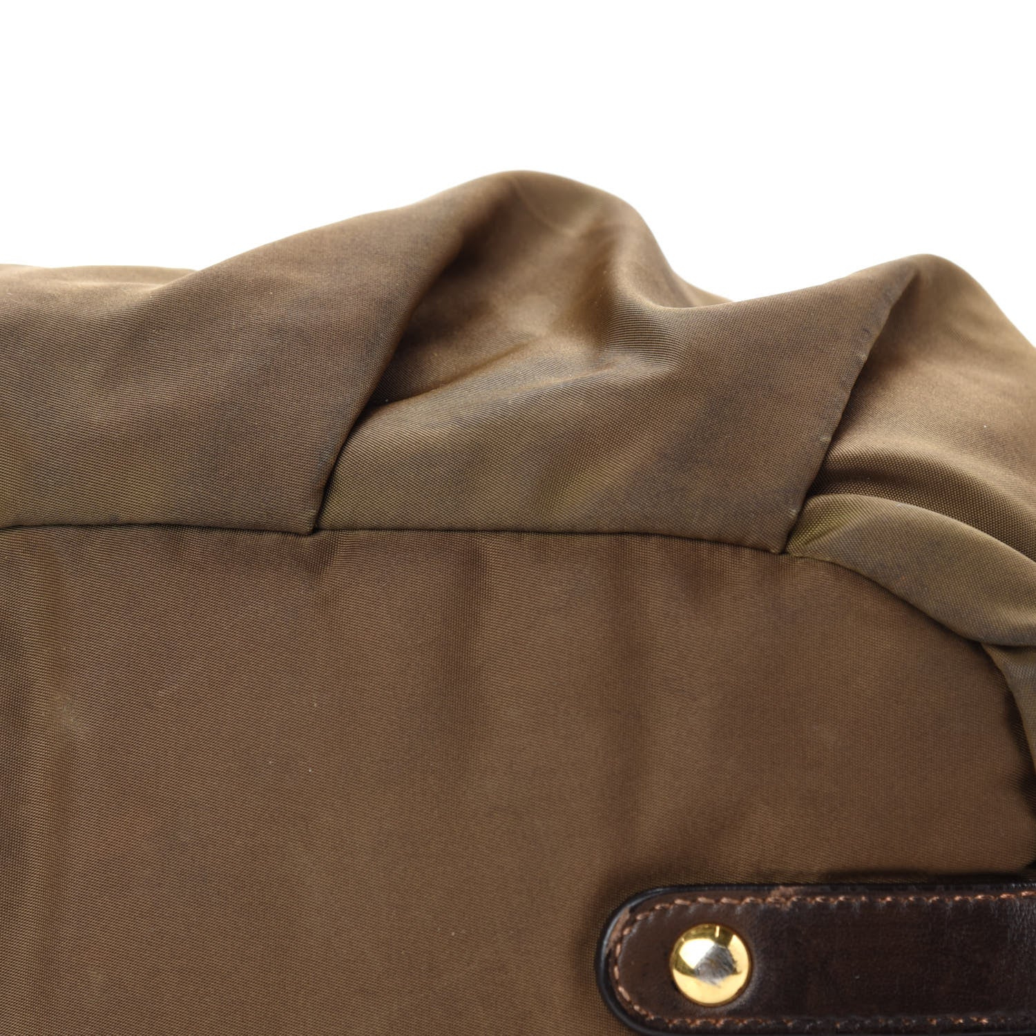 Prada Tessuto Nylon Jacquard Logo Tote Brown 9 of 18