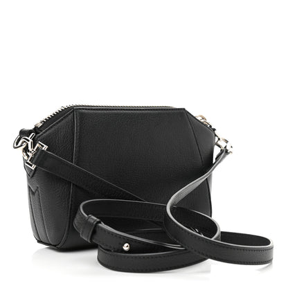 Givenchy Sugar Goatskin Nano Antigona Black 3 of 9