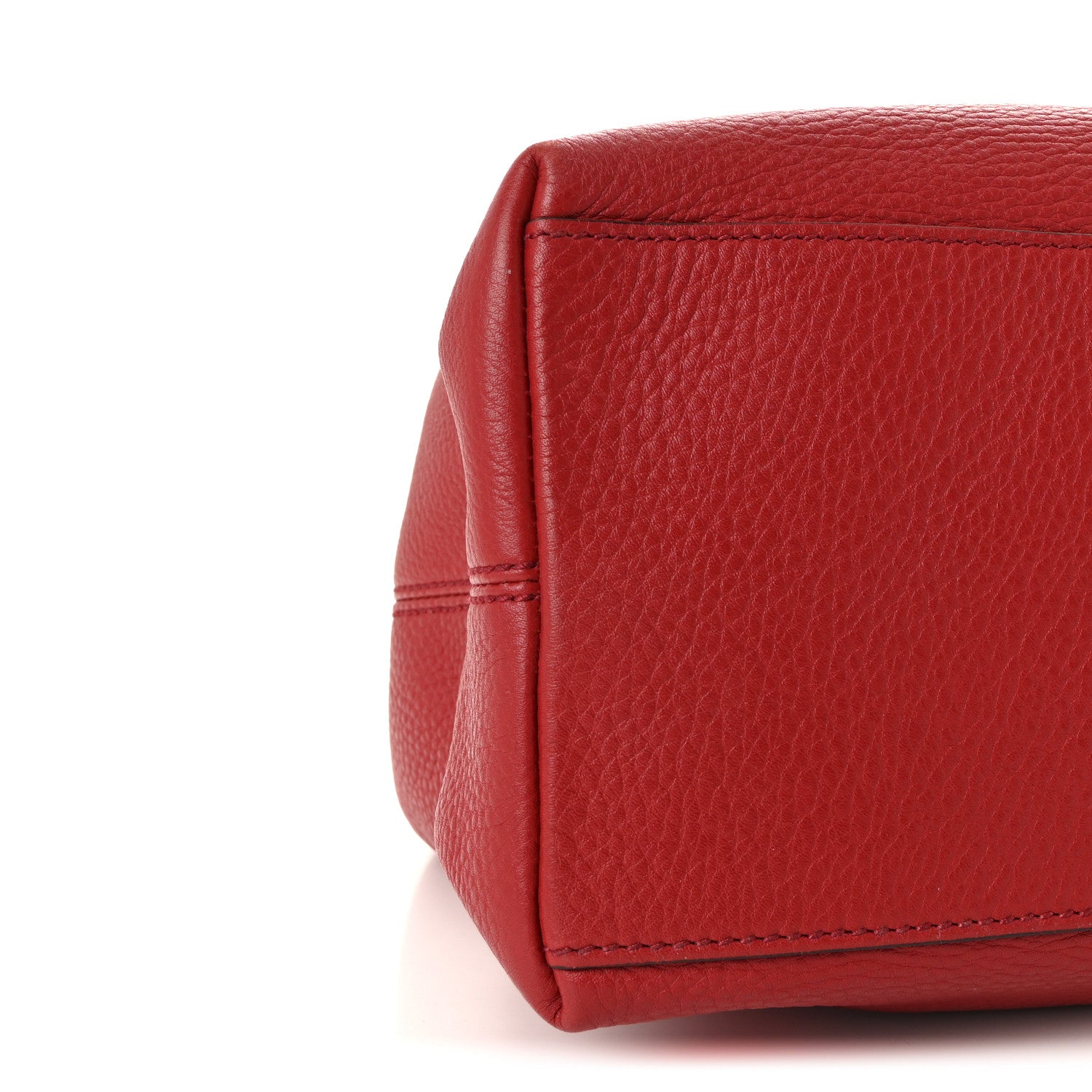 Gucci Pebbled Calfskin Medium Soho Chain Shoulder Bag Tabasco Red 9 of 10
