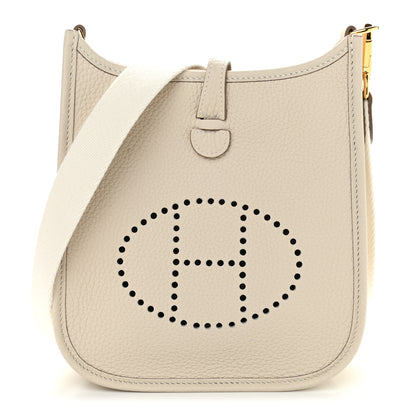Hermes Taurillon Clemence Evelyne TPM Craie 1 of 9