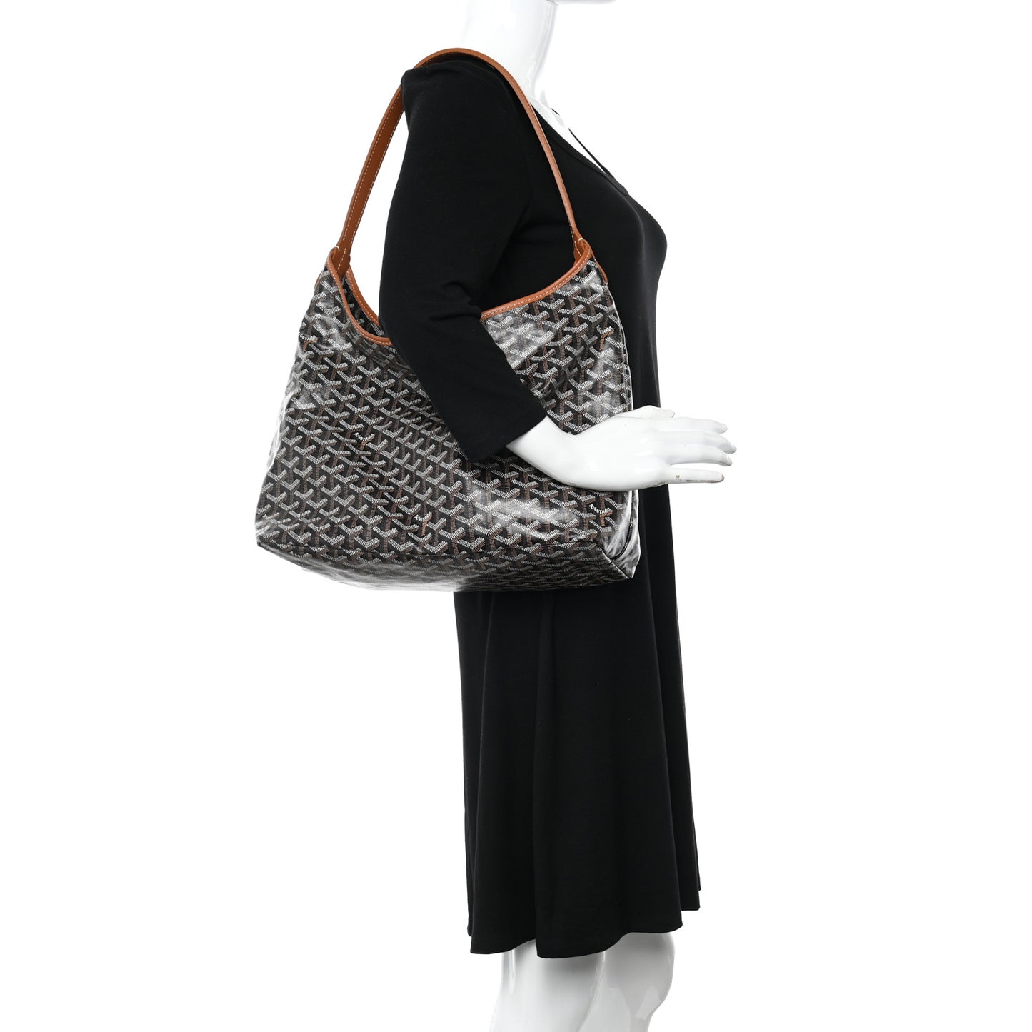 Goyardine Boheme Hobo Black Gold