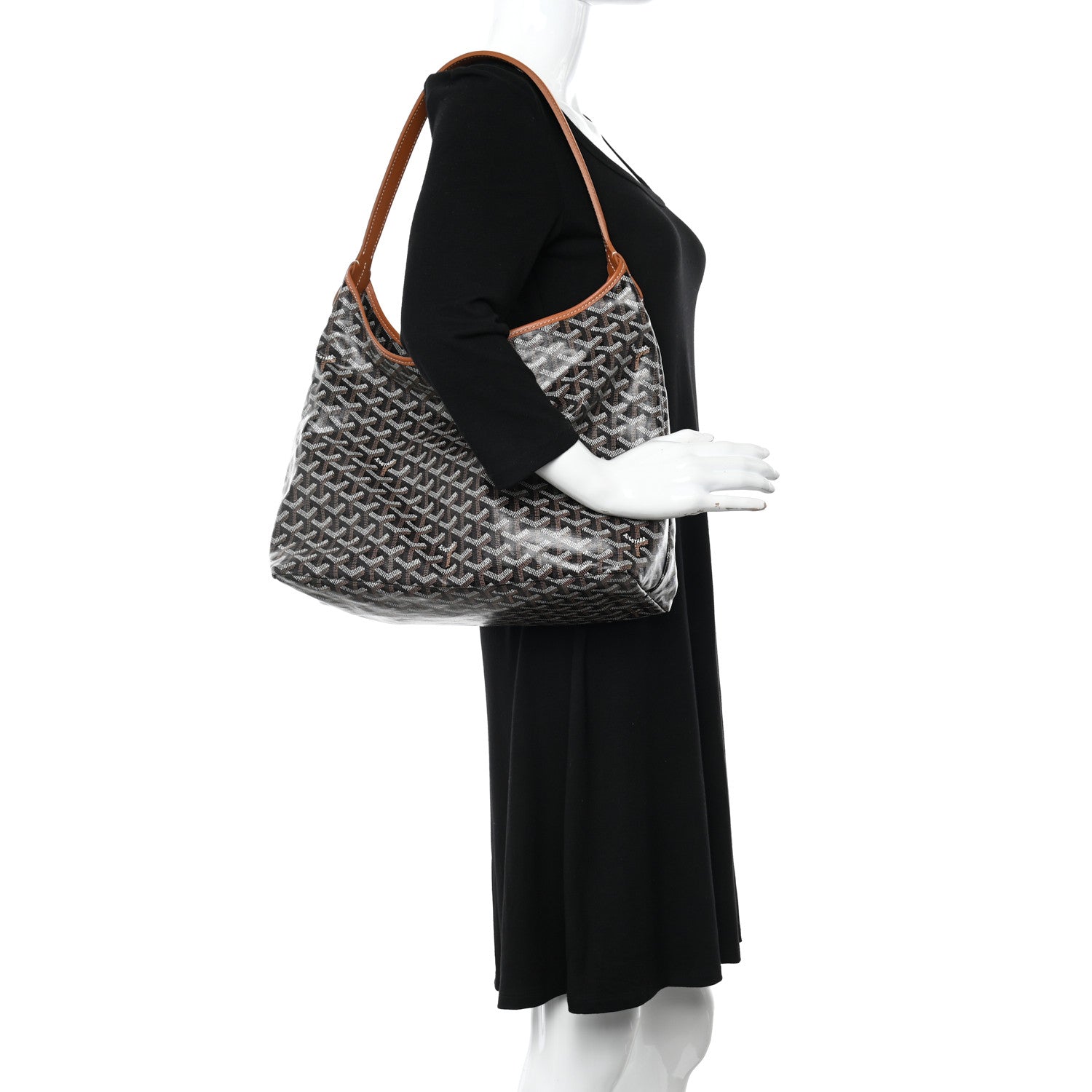Goyard Goyardine Boheme Hobo Black Gold 2 of 10