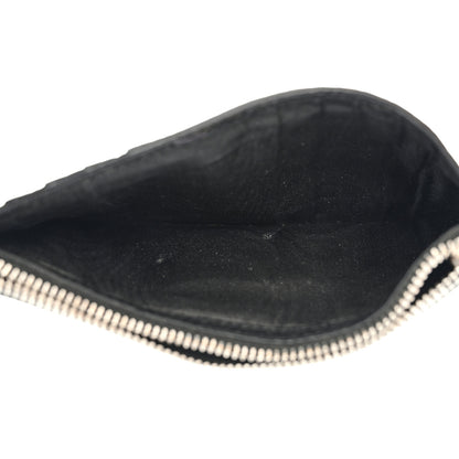 Saint Laurent Grained Calfskin 5 Fragments Zip Pouch Card Holder Black 4 of 10