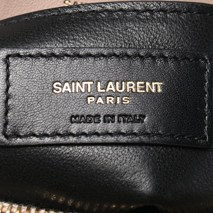 Saint Laurent Calfskin Y Quilted Monogram Small Loulou Chain Satchel Light Natural 6 of 9