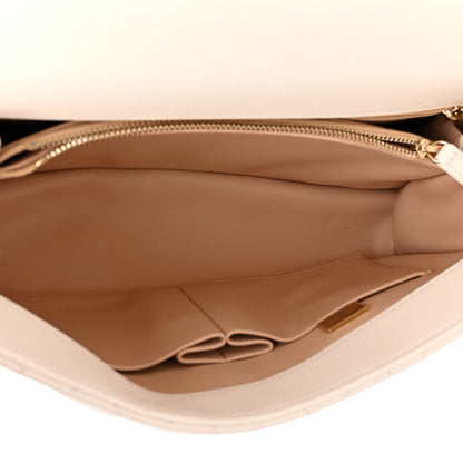 Chanel Caviar Quilted Small Coco Handle Flap White 5 of 10