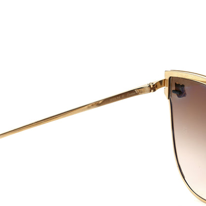 Cartier Panthere De Cartier Cat Eye Sunglasses Gold 5 of 7