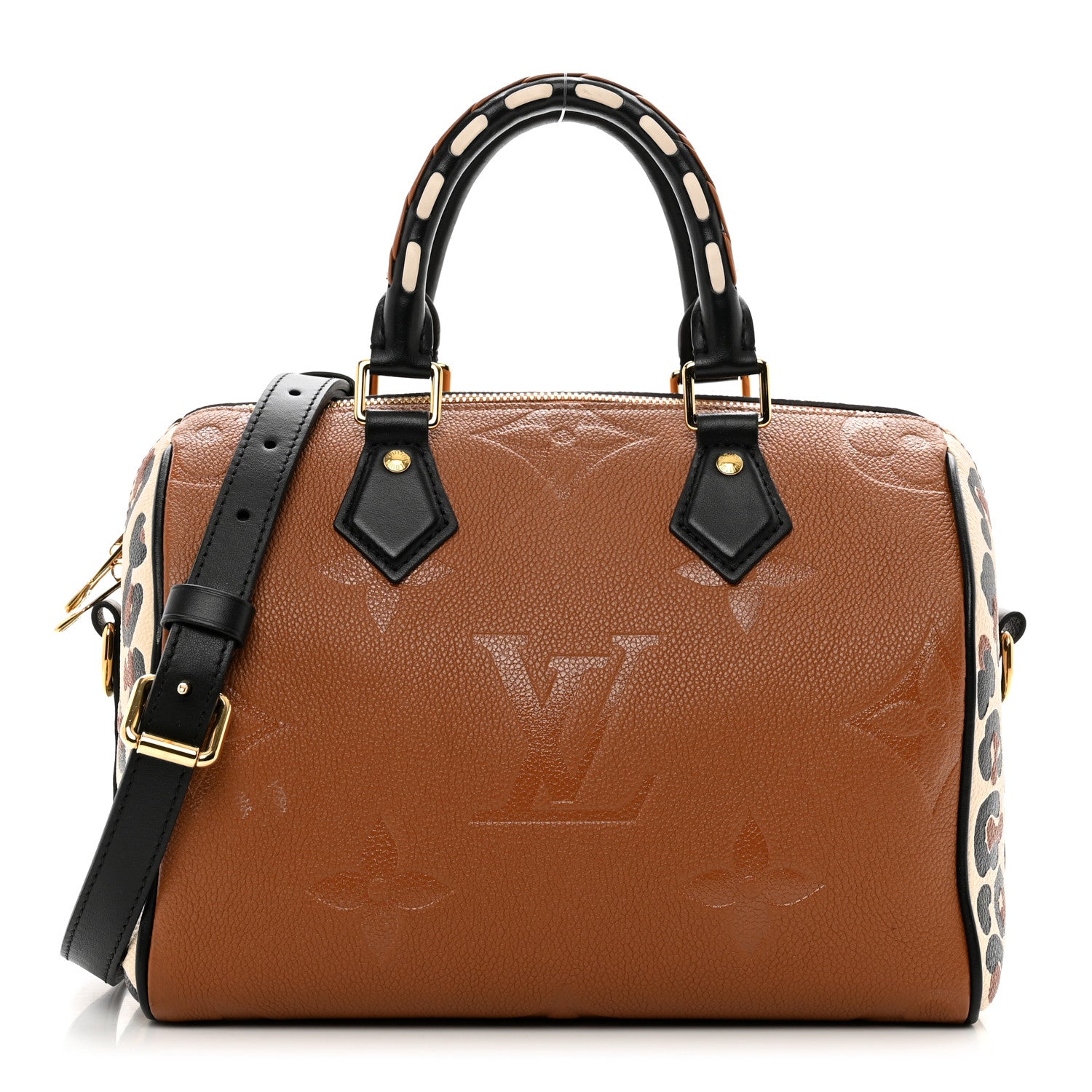 Louis Vuitton Empreinte Monogram Giant Wild At Heart Speedy Bandouliere 25 Caramel 1 of 10