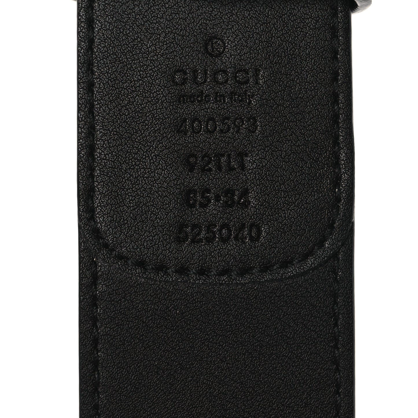 GG Supreme Monogram Matte Plutone Calfskin Double G 40mm Belt 85 34 Beige Ebony Black