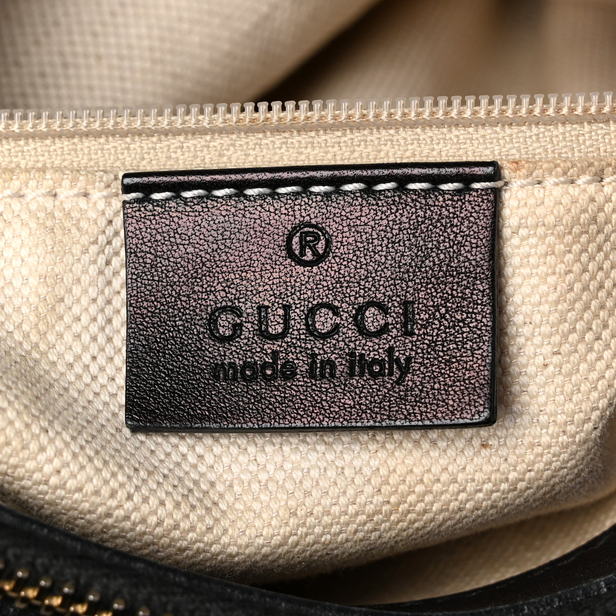 Gucci Guccissima Medium Sukey Top Handle Tote Black 7 of 13