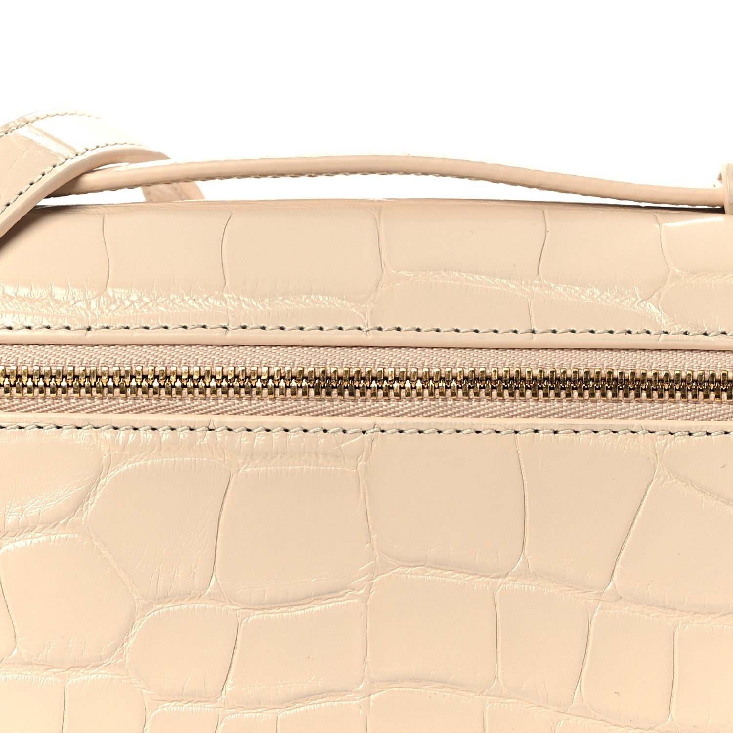 Loro Piana Glazed Alligator L19 Extra Pocket Pouch Lotus Root 7 of 10