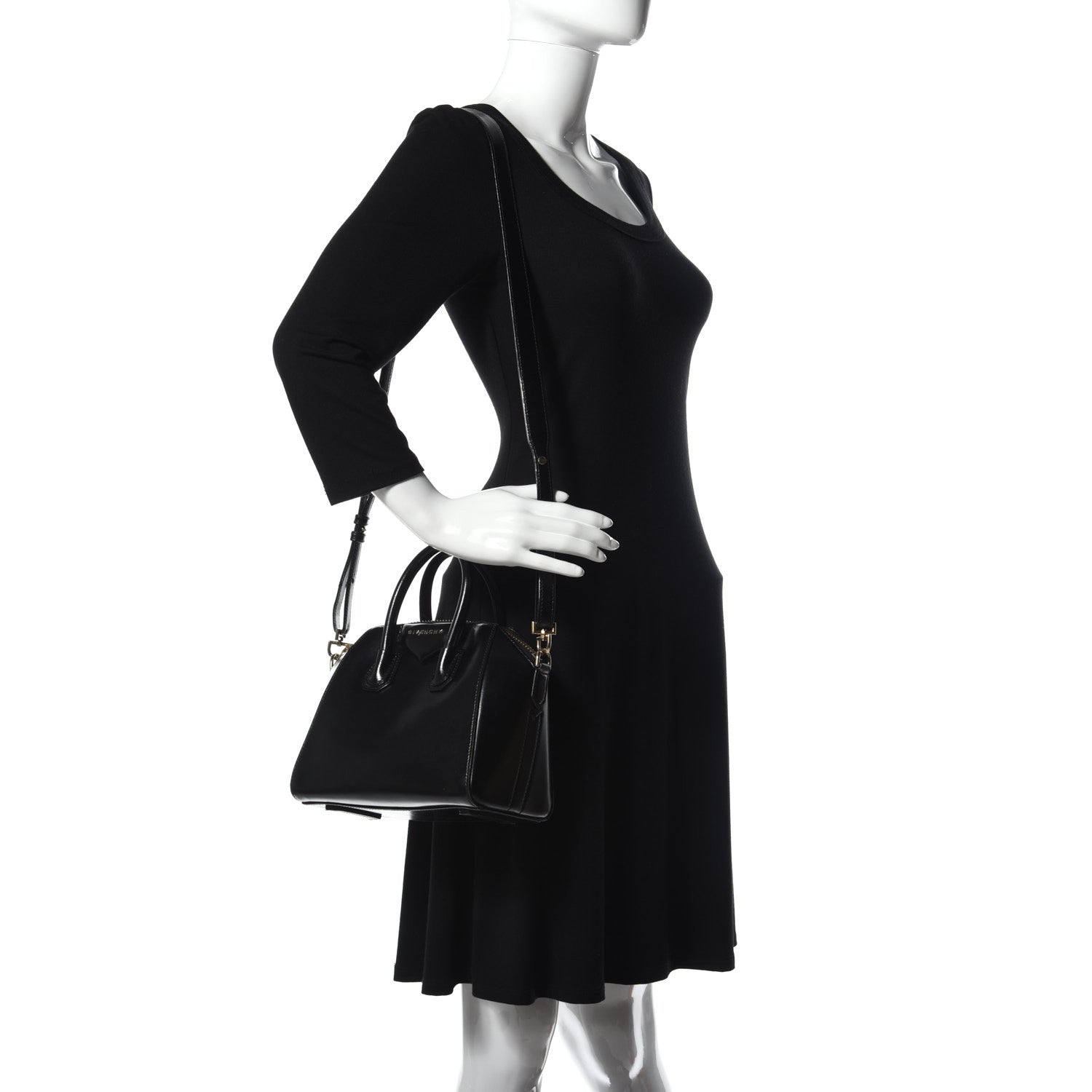 Givenchy Shiny Lord Calfskin Mini Antigona Black 2 of 10