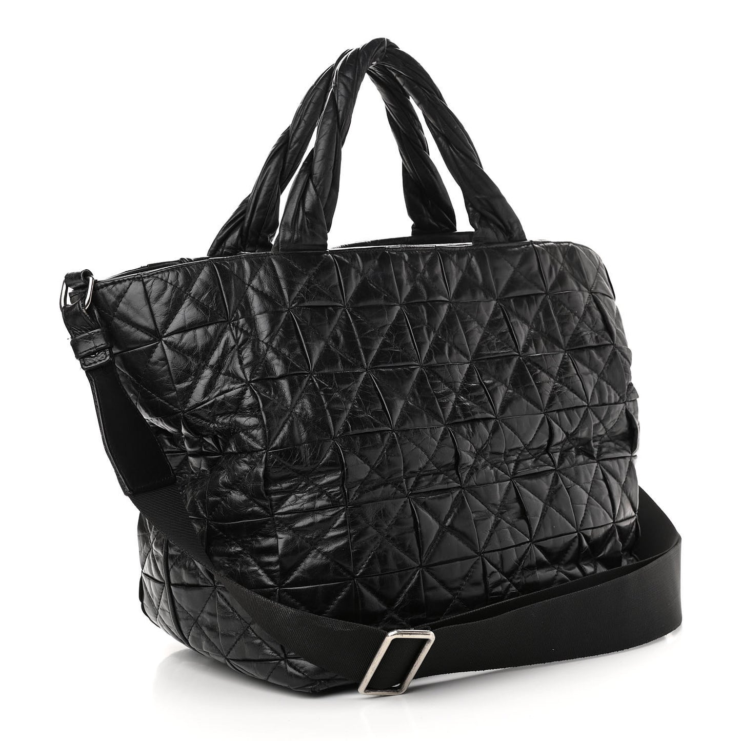 Aged Calfskin CC Tote Black