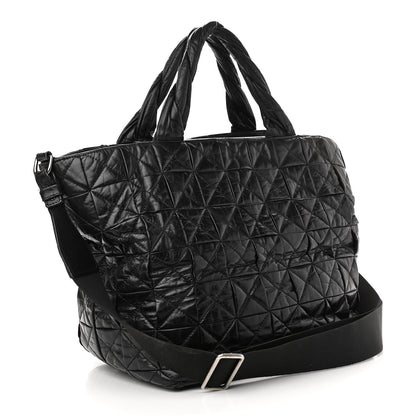 Chanel Aged Calfskin CC Tote Black 2 of 15