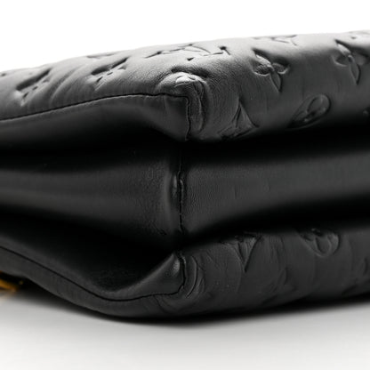 Louis Vuitton Lambskin Embossed Monogram Coussin MM Black 10 of 19