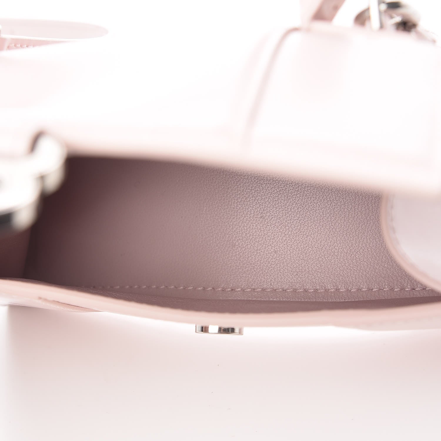 Balenciaga Shiny Box Calfskin Hourglass Top Handle Bag XS Light Rose 5 of 10