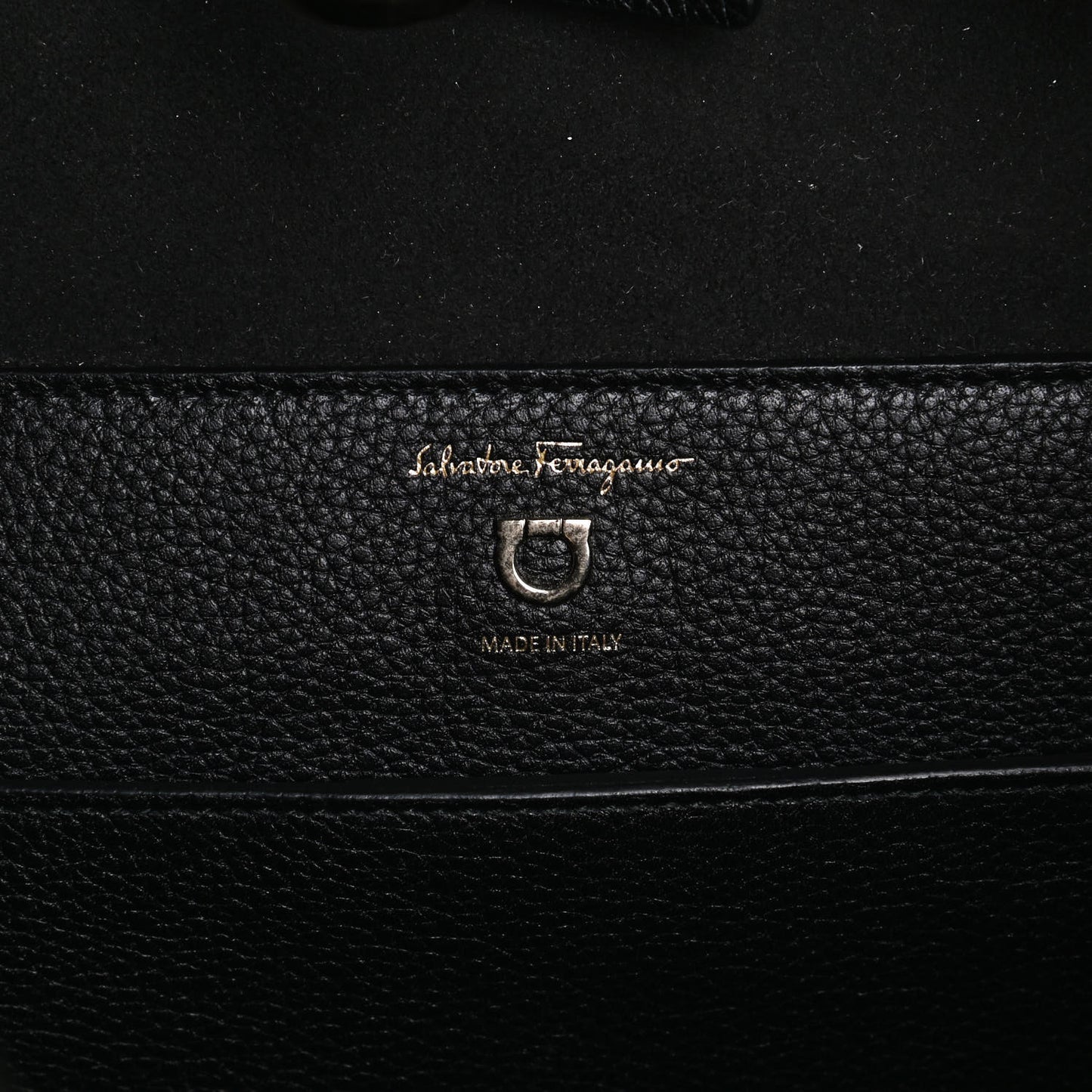 Calfskin Reverse Hobo Black
