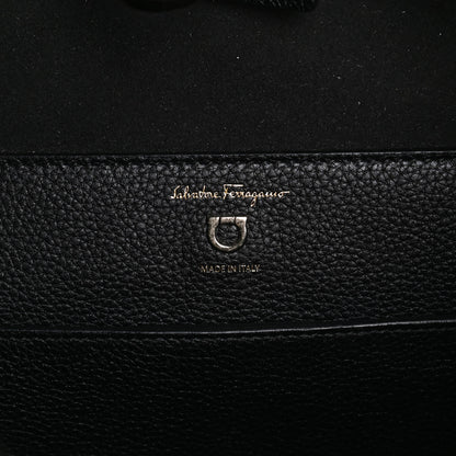 Salvatore Ferragamo Calfskin Reverse Hobo Black 6 of 12