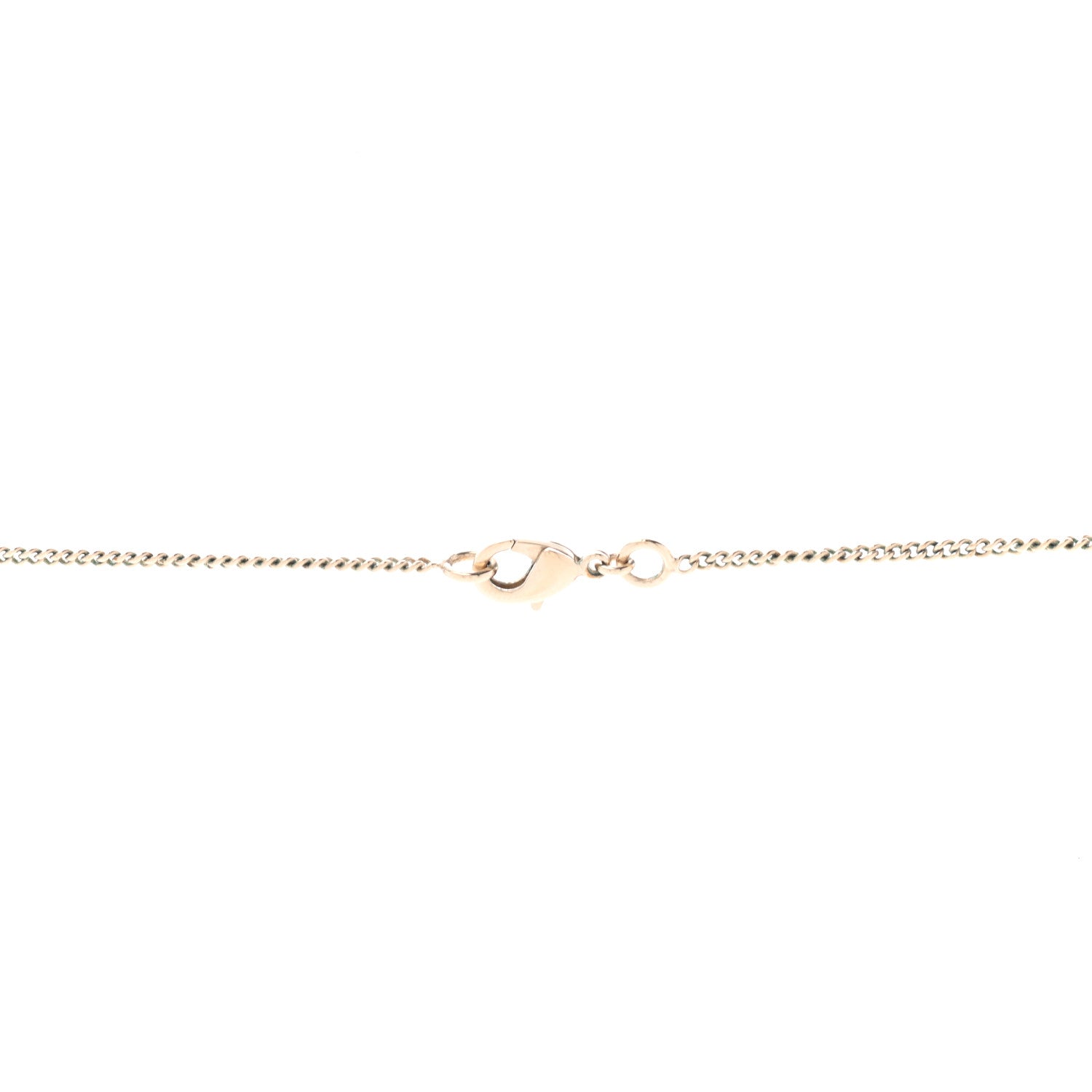 Chanel Baguette Crystal Moon CC Necklace Gold 4 of 5