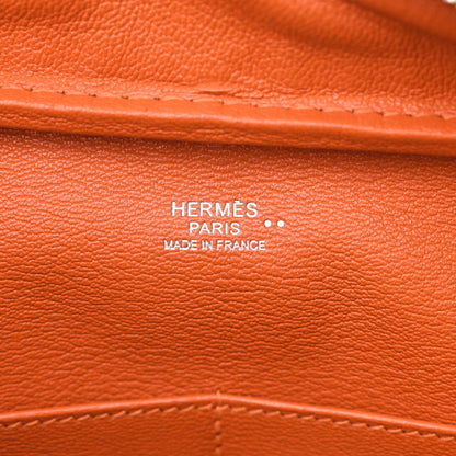 Hermes Shiny Niloticus Crocodile Plume 28 Orange 6 of 11
