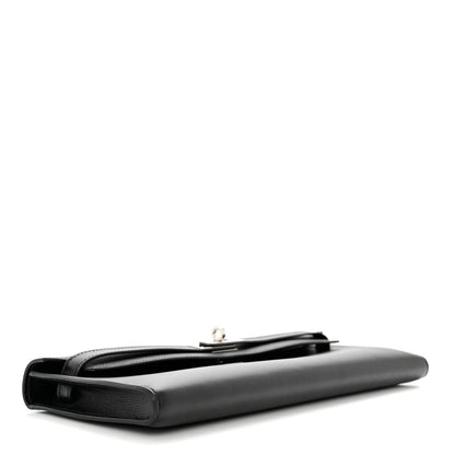 Hermes Swift Kelly Cut Clutch Pochette Black 4 of 8