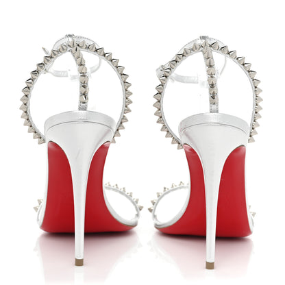 Christian Louboutin Nappa So Me 100 Sandals 37 Silver 4 of 11