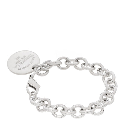 Tiffany Sterling Silver Return to Tiffany Round Tag Charm Bracelet 2 of 4