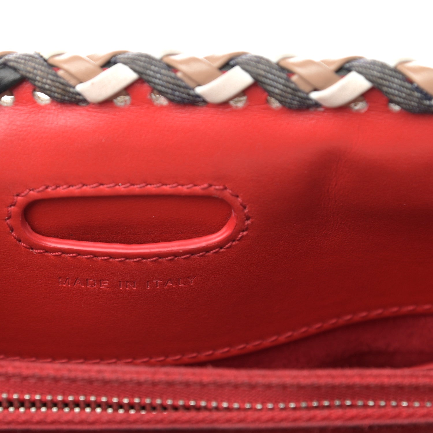 Christian Louboutin Calfskin Mexinodo Beaded Studded Triple Gusset Large Paloma Beige Blue 25 of 26