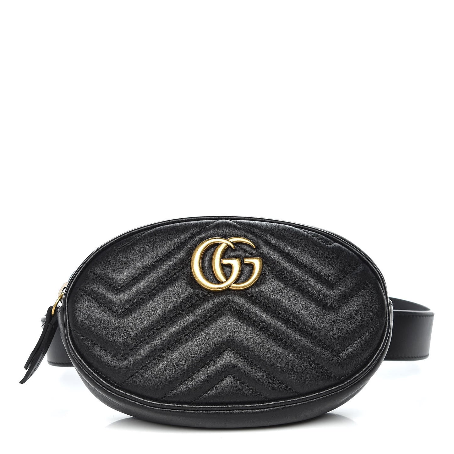 Calfskin Matelasse GG Marmont Belt Bag 95 38 Black