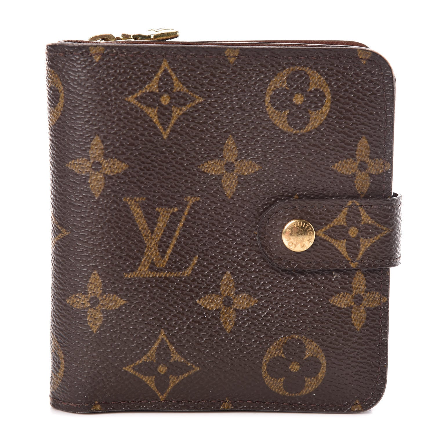 Louis Vuitton Monogram Compact Zippe Zipped Wallet 1 of 6