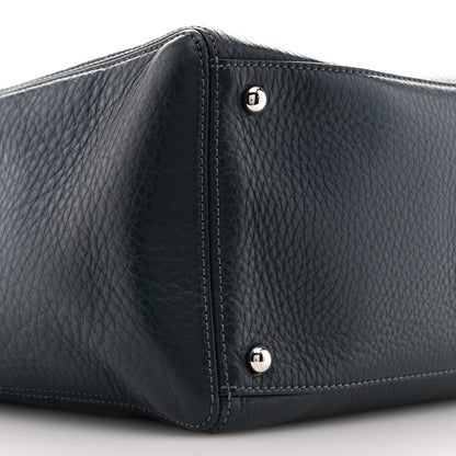 Chanel Deerskin Cerf Executive Shopper Tote Dark Blue 10 of 13