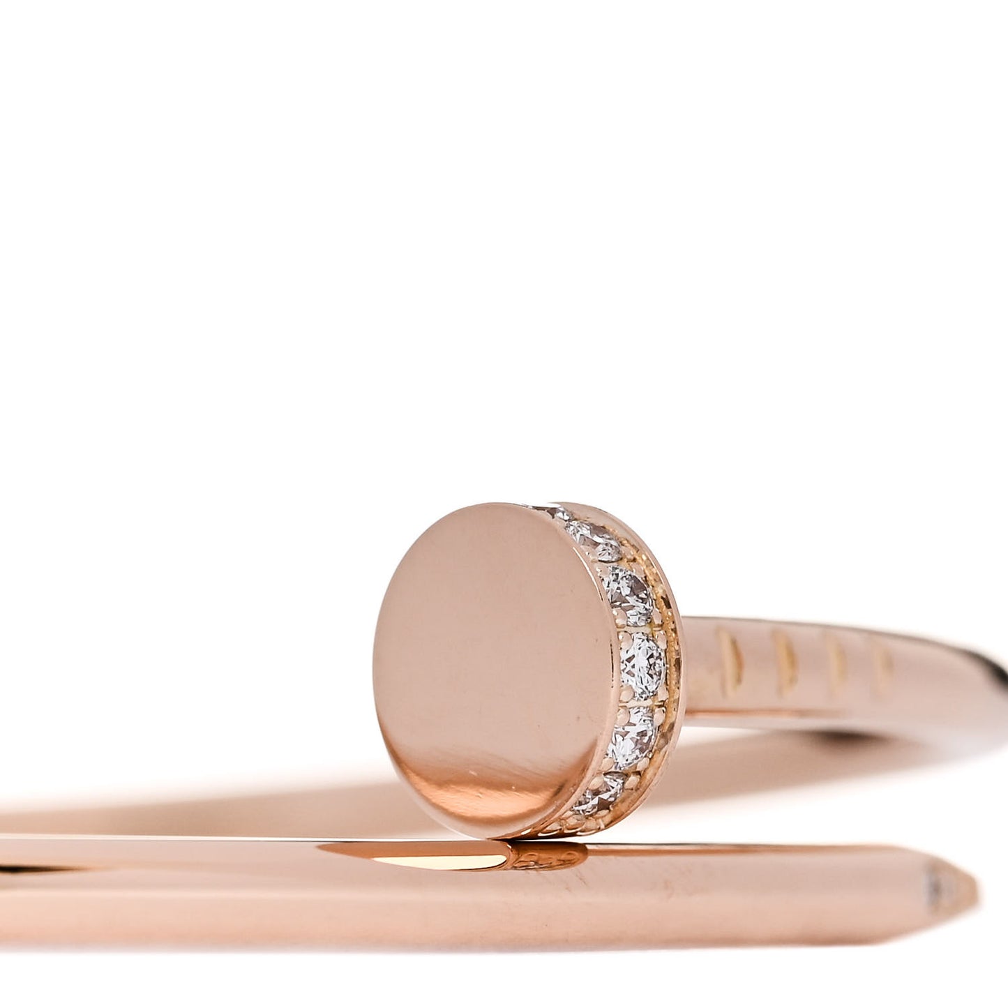 18K Pink Gold Diamond Small Juste Un Clou Bracelet 15