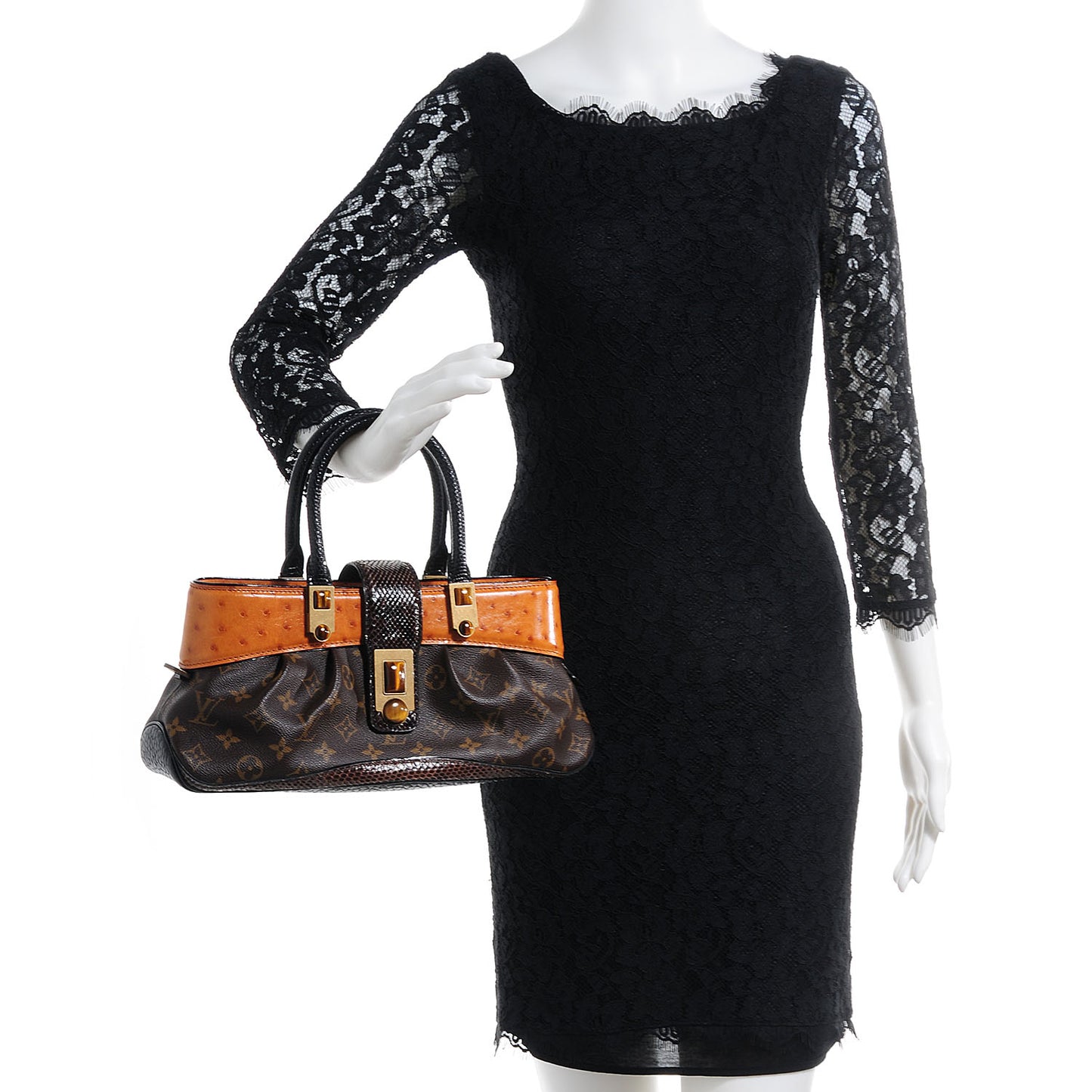 Monogram Waltz Macha Exotic Ostrich Bag
